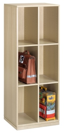Schooltassenkast 2x3 Vakken