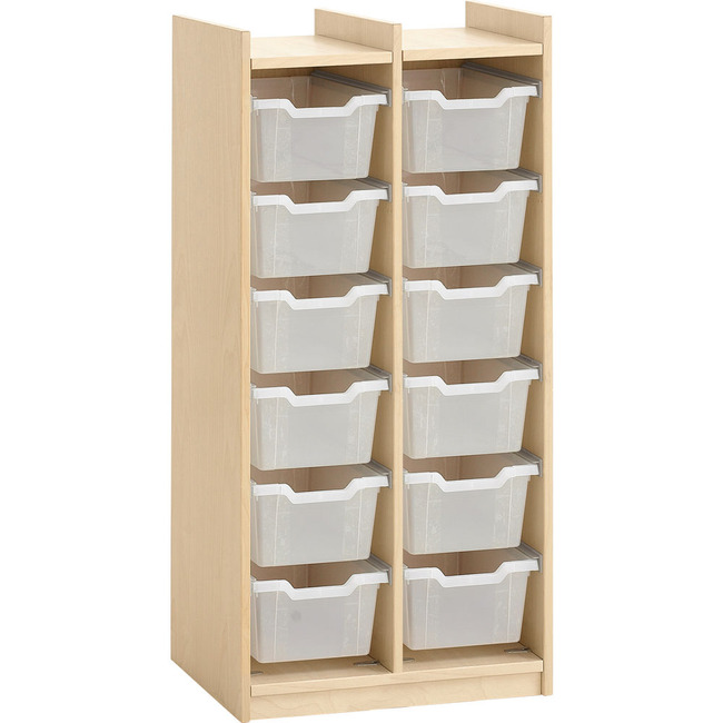 Opbergruimte Voor Kunststof Boxen - 12 Boxen