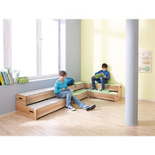 Hoekpodium met niveaus set (3-delig)