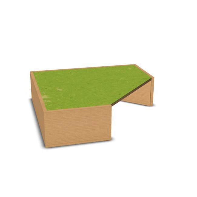 Hoekpodium, Klein, Met Linoleumbekleding