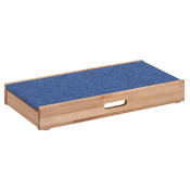 Rechthoekig podium, laag, hoogte 11cm (linoleumbekleding)