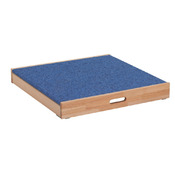 Vierkant podium, laag, hoogte 11cm (linoleumbekleding)