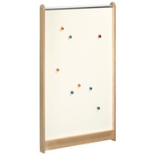 Middelhoge scheidingswand "Spiegel/Magneet" (b: 118,5cm)