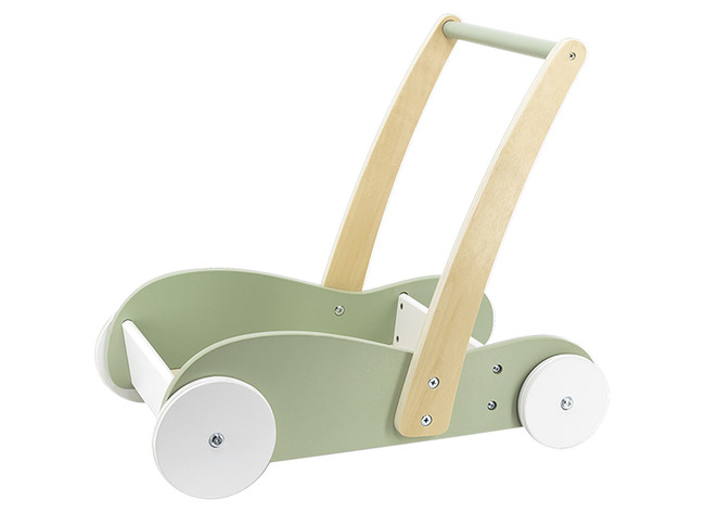 Duwwagentje - Hout - Mini Mover - Mint - Per Stuk