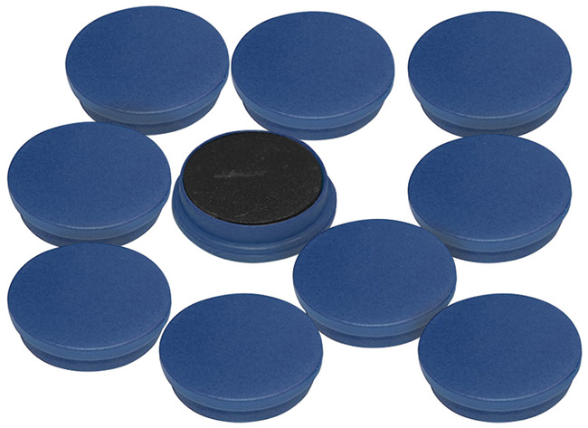 Magneten - 3 Cm Diameter - Blauw - Set Van 10