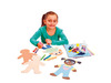 Figuren - kinderen - papier - huidskleuren - set van 24