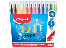 Stiften - kleurstiften - Maped School'Peps Long Life - set van 12