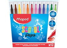 Stiften - dun - Maped - school peps - set van 12