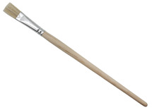 Penselen - plat - korte steel - nr 18 - set van 12
