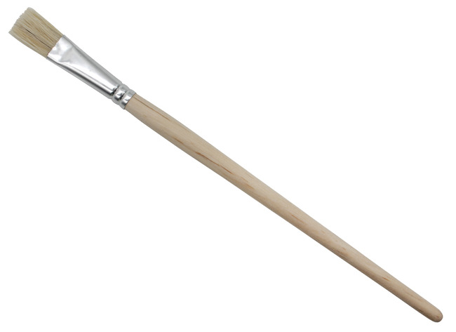 Penselen - Plat - Korte Steel - Nr 18 - Set Van 12
