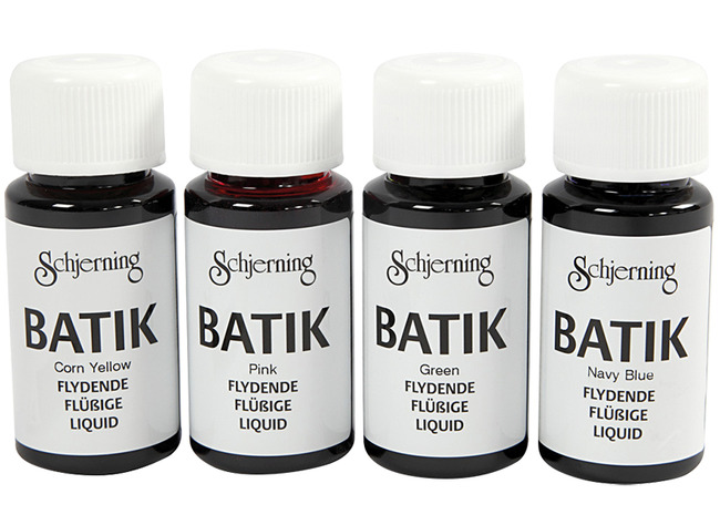 Verf - Textielverf - Tie Dye - Batik - 4 X 50 Ml - Set Van 4 Assorti
