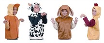 Kleding - verkleedkledij - 4 verkleedpakken - set van 4