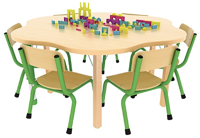 Tafel Standaard, Bloemvormig ø 120 Cm
