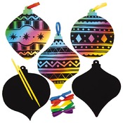Kerst - kraspapier - kerstballen - ass/10