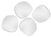Spiegel - veiligheidsspiegel - Arte Viva Child Safe Mirror - 53 x 50 cm - assymetrische cirkel - per stuk