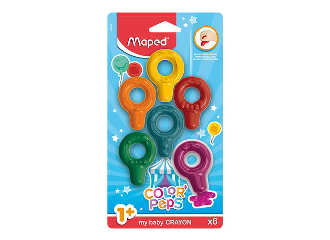 Waskrijt - Maped Color'peps Early Age - Baby Krijtjes - Set Van 6