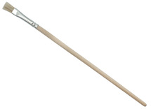 Penselen - plat - korte steel - nr 6 - set van 12