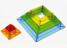 Constructie - transparante wedgids piramide 30st