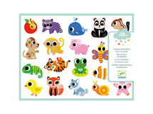 Stickers - Djeco - baby dieren - per set