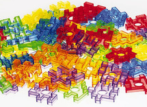 Constructie - Transparante Puzzelblokjes 72St