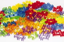 Constructie - Transparante Puzzelblokjes 72St