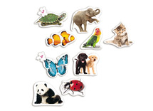 Puzzel - Akros Baby Puzzles Animals - silhouette - gezonde voeding - set van 9