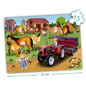 Puzzel - inlegpuzzel - Akros - boerderij - set van 4