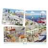 Puzzel - inlegpuzzel - Akros - stad - set van 4