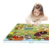 Puzzel - inlegpuzzel - Akros - stad - set van 4