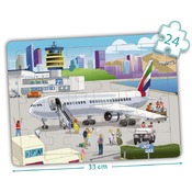 Puzzel - inlegpuzzel - Akros - stad - set van 4