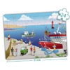 Puzzel - inlegpuzzel - Akros - stad - set van 4