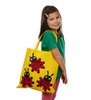 Draagtas - schoudertas - in verschillende kleuren - textiel - set van 6 assorti