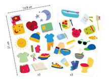 Stickers - maildor - baby stickers - dagelijkse routine - 192 st