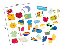 Stickers - Maildor - baby stickers - dagelijkse routine - 192 st