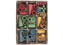 Loose parts - Papoose - hout - earth original - set van 72