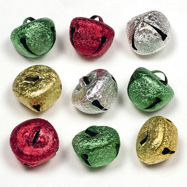 Kerst - Klingbellen - Glitter - Groot - Ass/32
