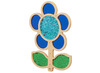Wandpaneel - Glitterpanelen - Margrieten - blauw - Per Stuk