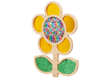 Wandpaneel - Glitterpanelen - Margrieten - geel - Per Stuk
