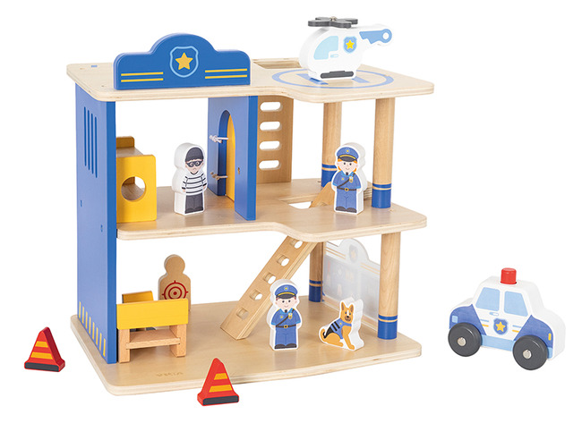 Speelgoed Politiekantoor - Viga - Met Accessoires - Hout - Per Set