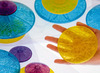 Lichtbord - constructie - gekleurde transparante pebbles 15 stuks