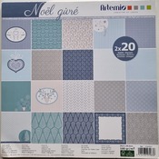 Kerst - scrapbookpapier - ijzige kerst - 40 bladen