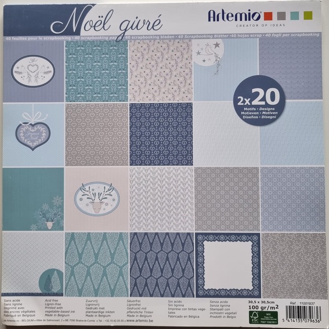Kerst - Scrapbookpapier - Ijzige Kerst - 40 Bladen