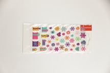 Kerst - 3 - D Stickers - Kerst - sneeuwvlokken - per stuk