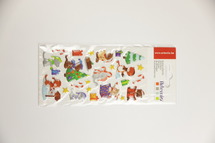 Kerst - 3 - D Stickers - Kerst - kerstkatten - per stuk