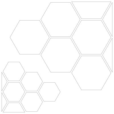 Tekensjabloon - Honingraten - Per Stuk