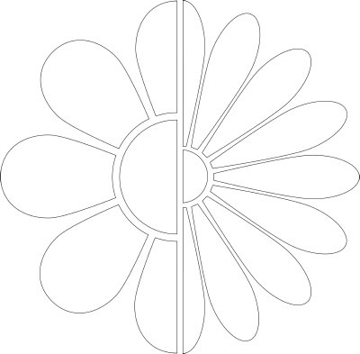 Tekensjabloon - Bloemen - Per Stuk