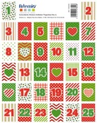 Kerst-zelfklevende zegels-data