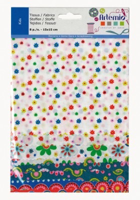 Textiel - Stofjes - Bloemen - Per Stuk