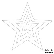 Sjabloon - snijsjabloon - Artemio Artecut - sterren - per stuk