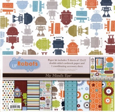 Scrapbooking - Papier - Robot